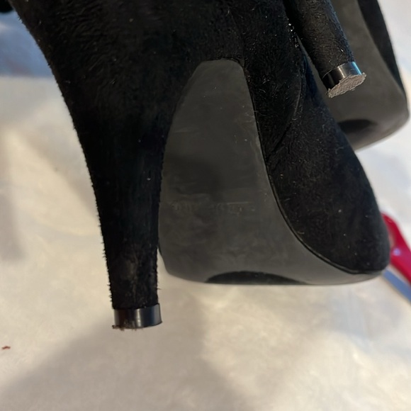 Womens Call It Spring Rosenman Over The Knee Winter Boots - Black Nubuck - Picture 7 of 7